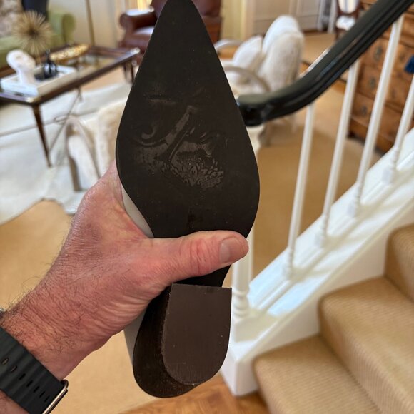 Free People White/Black pointed toe low boot - Picture 4 of 4